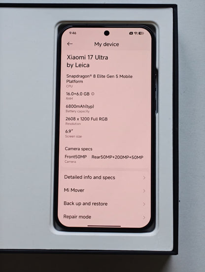 Xiaomi 17 Ultra Leica Edition 512Gb, 16Gb Ram (BLACK)