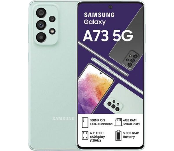 Samsung Galaxy A73 5G (Dual Sim) 128GB Awesome Mint - Netrox Electronics
