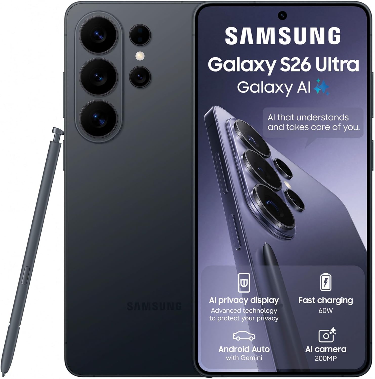 Samsung Galaxy S26 Ultra 256GB (Black) - Netrox Electronics